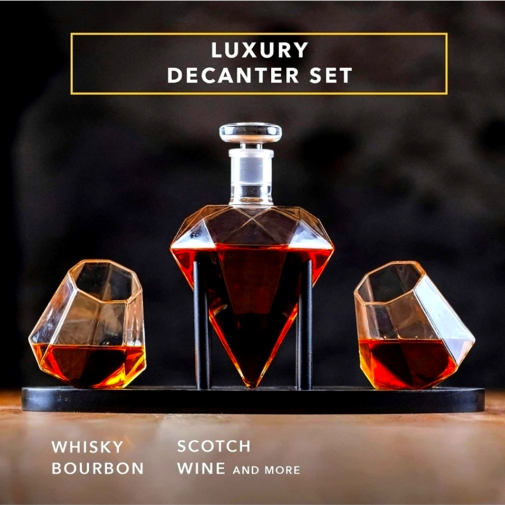 Luxury Decanter Set with Glasses
